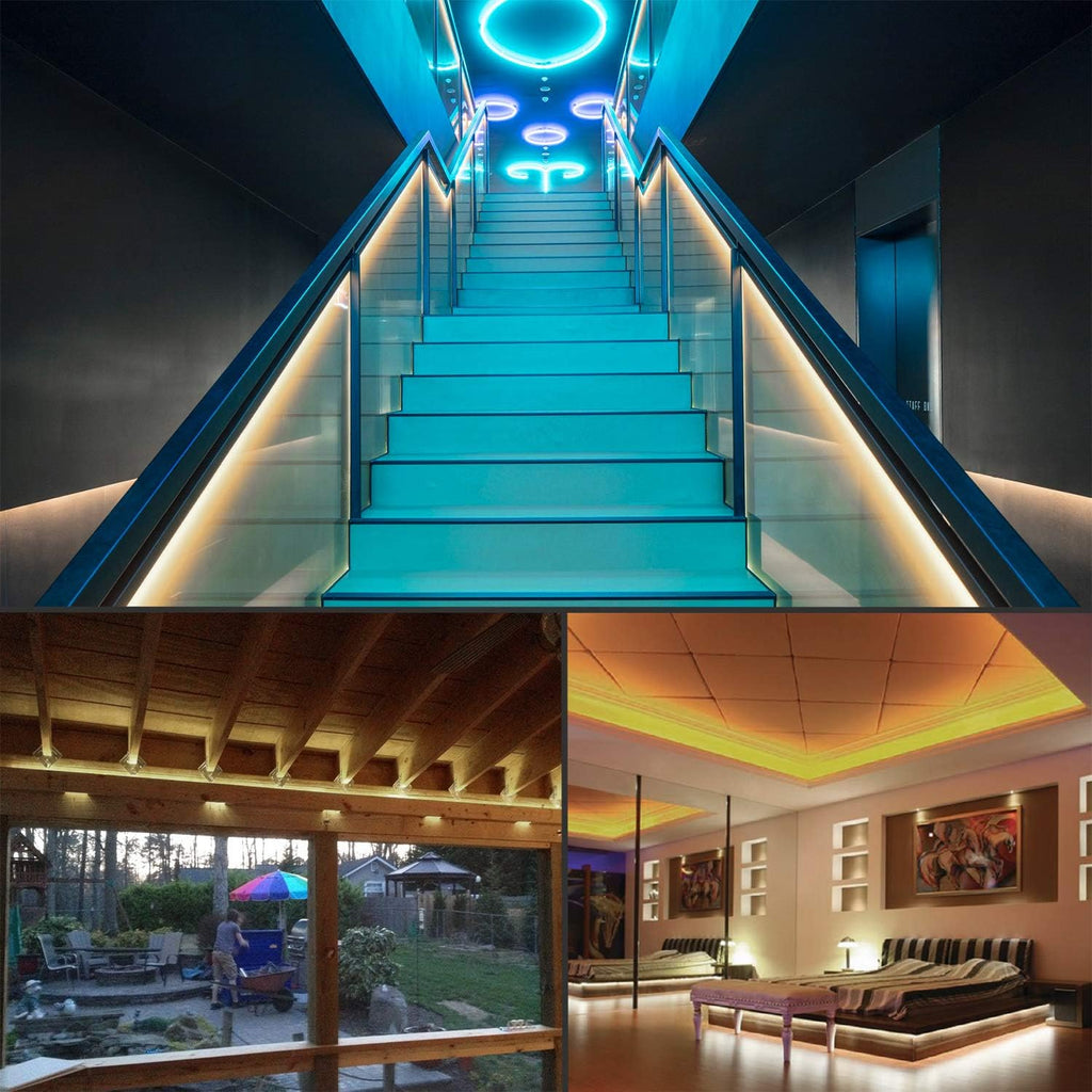 Skiennix LED Rope Lights - 16.4ft Waterproof Connectable Strip Lighting | 3000K Soft White for Indoor & Outdoor Decor