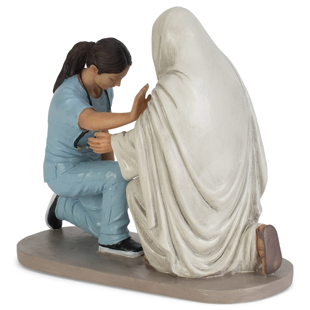 Dicksons Praying Nurse with Jesus 5 x 6 Resin Decorative Tabletop Figurine