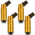 Tondiamo 4 Pcs Golden Sloped Ceiling Light Adapter 180 Degree Pendant Suspension Canopy for Chandelier Track Ceiling Lamp Pendant Vaulted Overhead Light Hanging Helper for Vaulted or Angled Overhead