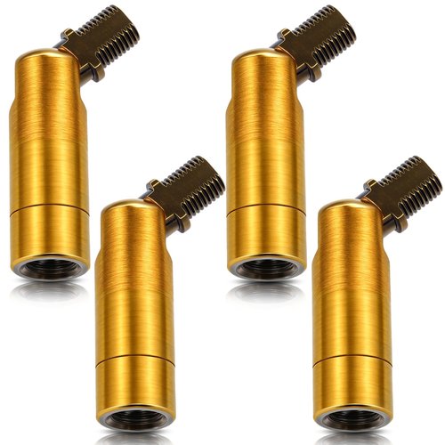 Tondiamo 4 Pcs Golden Sloped Ceiling Light Adapter 180 Degree Pendant Suspension Canopy for Chandelier Track Ceiling Lamp Pendant Vaulted Overhead Light Hanging Helper for Vaulted or Angled Overhead