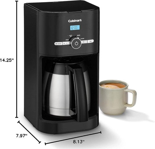 Cuisinart 10-Cup Thermal Classic™ Coffeemaker - Programmable Black Design for Fresh Coffee