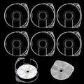6Pcs DVD CD Case for UMD Replacement Shell,5 mm Double Clear Game Disc Storage Case,Disc Case Shell for PSP 1000 2000 3000