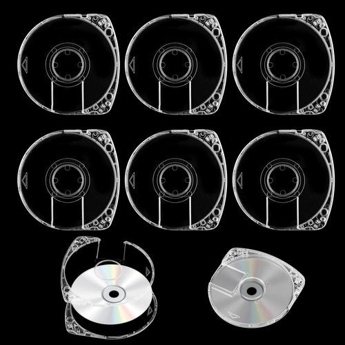6Pcs DVD CD Case for UMD Replacement Shell,5 mm Double Clear Game Disc Storage Case,Disc Case Shell for PSP 1000 2000 3000