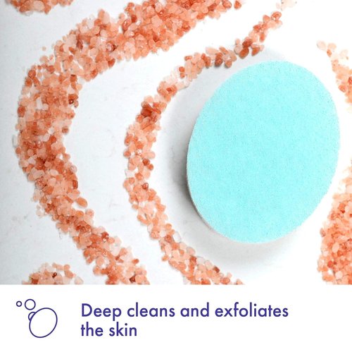 Buf-Puf Body Sponge, Bath Sponge, Dermatologist Developed, Cleanses Skin of Dirt, and Excess Oil, Reusable, Exfoliating, 4 Count