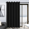 Deconovo Blackout Curtains Grommet, Thermal Drapes Room Darkening for Bedroom & Living Room, Machine Washable, (80" W x 84" L, Pack of 1, Black)
