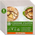 Ultra-Dense Cheesecloth by [Brand Name] - 100% Unbleached Cotton, 20x20 Inch, Perfect for Straining & Cooking