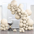 PartyWoo White Balloons - 140-Piece Arch Kit with 18", 12", 10", & 5" Sizes for Weddings & Events