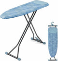 APEXCHASER Ironing Board - Compact Space-Saving Design with Iron Rest - Height Adjustable 13x43 Blue