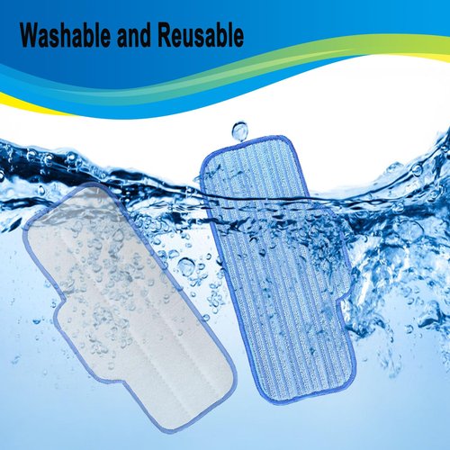 10 Pack Replacement Steam Mop Pads Compatible with Dupray Neat Steam Cleaner Microfiber Cloths Steam Mop Pads Washable Mop Pads