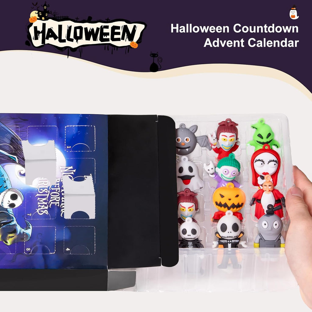 Nightmare Before Christmas Advent Calendar 2025 - 24-Day Halloween Countdown with Classic Doll Collectibles & Ornaments