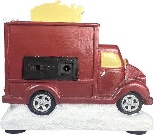 Moments In Time Hot Dog Food Truck | LED Lighted Christmas Village Decor - 3.74” Handcrafted Polyresin