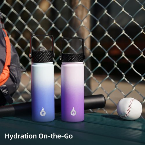 BJPKPK 40oz Stainless Steel Insulated Water Bottle - BPA-Free, Leakproof Thermos for Sports & Gym, Sakura