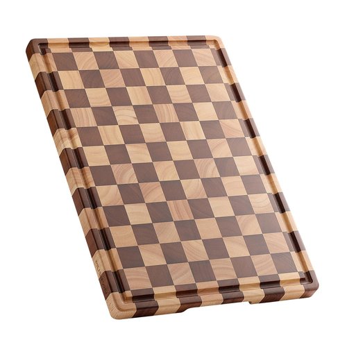 Acacia Wood Cutting Board for Kitchen – Chopping Board with Grooves & Handles, Large Wooden Cutting Board for Meat, Vegetables, Fruits, Cheese and Fruits Ideal Kitchen Gifts