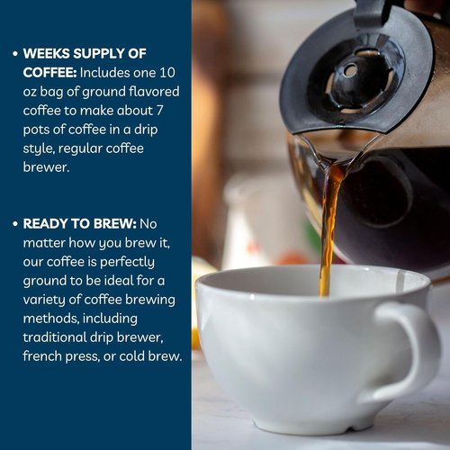 Door County Coffee Sinful Delight Flavored Coffee - Medium Roast, 10 oz Bag for Rich Taste