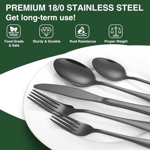 AIVIKI 60-Piece Stainless Steel Silverware Set - Elegant Flatware for 12 with Organizer | Mirror Polished Cutlery