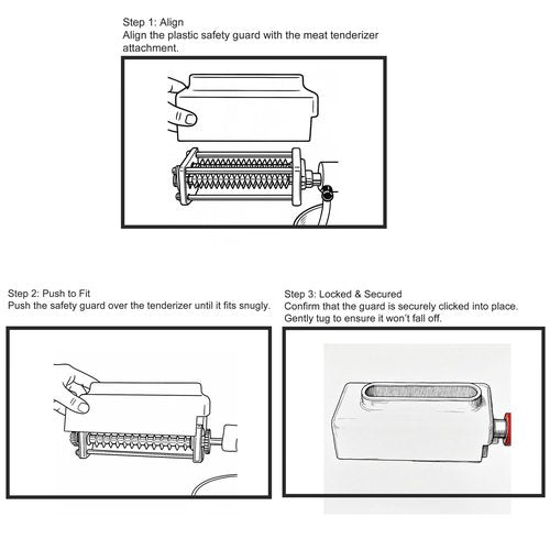 Meat Tenderizer Attachments for KitchenAid Stand Mixers, Accessories and Attachhments for Kitchen Aid with Sturdy Stainless Steel Gears Accessories