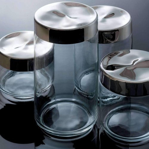 Alessi LC10 "Julieta" Jar, Silver, NULL