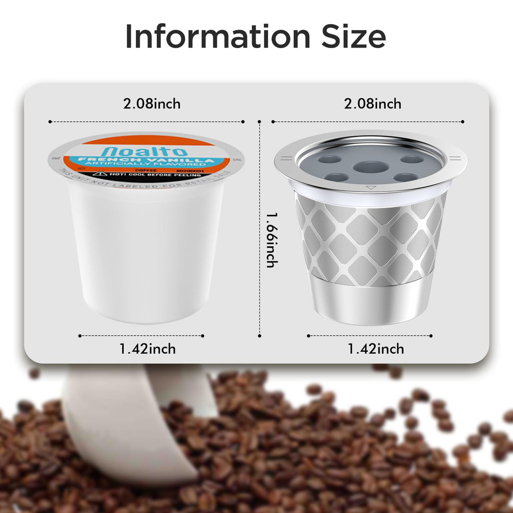Reusable K Cup for Ke K Supreme machine- permanent ke coffee filter Refillable K cups for Ke K Supreme Plus Coffee Makers(2pcs)