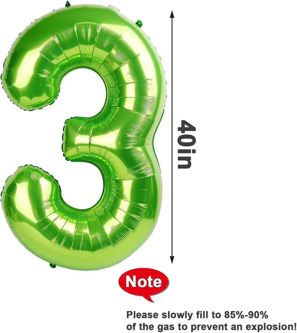 Number Balloons - 40 Inch Light Green 1 Balloon for 1st Birthday Party Decorations & Baby Showers