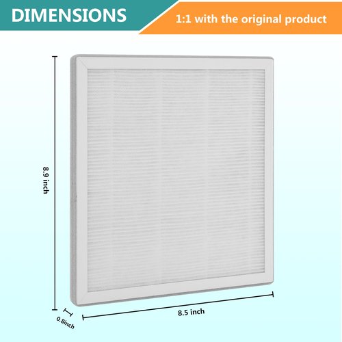 Lhari Replacement Filter Compatible with Pure Enrichment PureZone Air Purifier PEAIRPLG, H13 Grade 3-in-1 Air Filter, Part number PEAIRFIL, 2-Pack