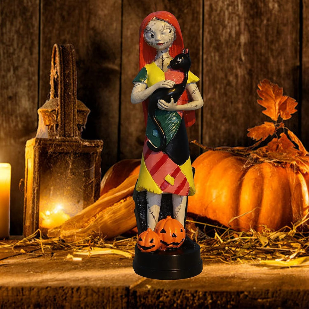 Nightmare Before Christmas Figurines Set - Jack Skellington & Sally Halloween Statues | Home Decor Gift