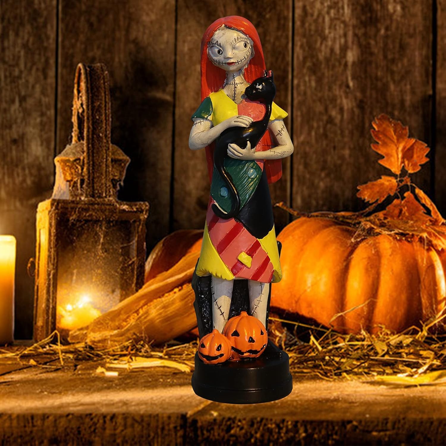 Nightmare Before Christmas Figurines Set - Jack Skellington & Sally Halloween Statues | Home Decor Gift