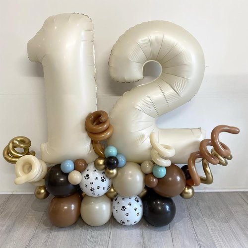 Foil 21 Balloon by [Brand Name] - Large Cream White Number for 21st Birthday Party Decorations