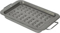 GoodCook Everyday Broiler Baking Pan - Nonstick Heavy-Gauge Steel with Built-in Handles | 7x11-Inch, Gray