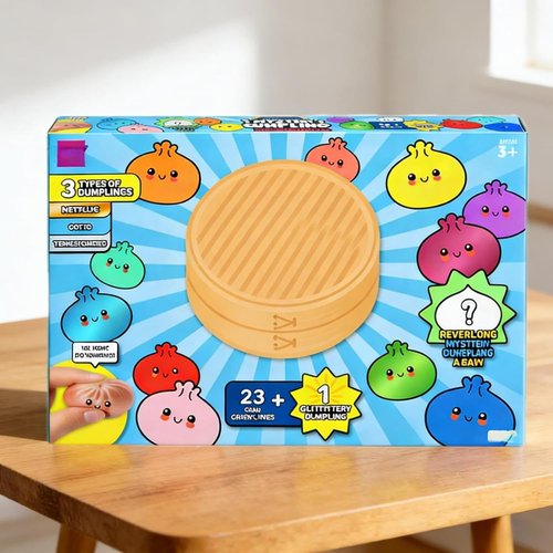 Mystery Dumpling Squishies Advent Calendar - 24-Day Countdown with 23 Mini & 1 Big Stress Relief Toy