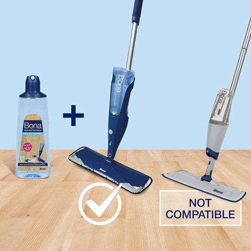 Bona Hardwood Floor Cleaner - Refillable 34 fl oz Unscented Cartridge | Residue-Free Solution for Wood Floors