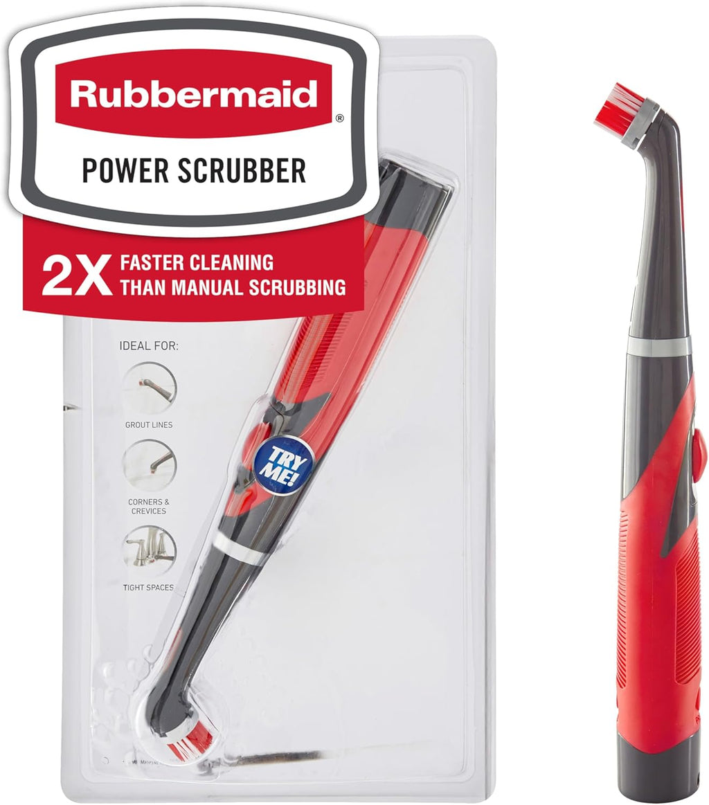 Rubbermaid Reveal Power Scrubber - Cordless Electric Scrub Brush for Home, Kitchen, and Bathroom Cleaning