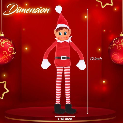 Elfette Plush Toy - Christmas Elf Behaving Badly | Naughty Girl Doll | 12 Inches