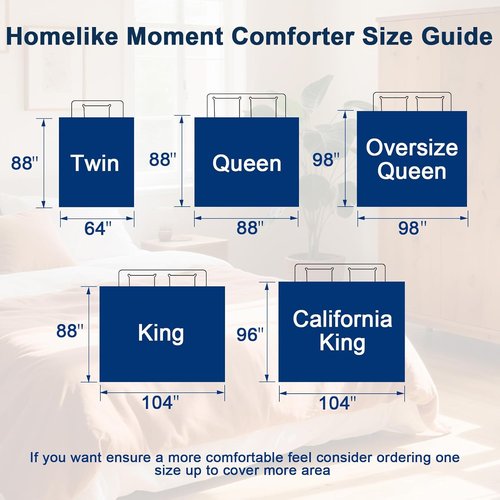 Homelike Moment King Size Comforter - Lightweight Beige Down Alternative Bedding for All Seasons