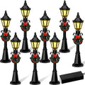 Skiennix Mini Street Light Models - 4 Pcs Dollhouse Lanterns for Christmas Village Decor | DIY Fairy Garden Accessories