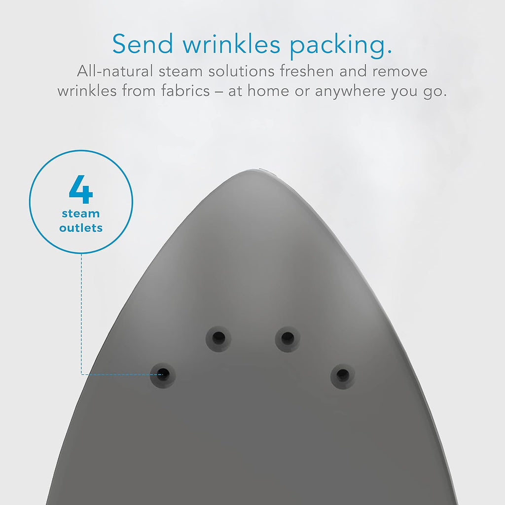 Steamfast SF-710 Mini Steam Iron - Portable, Non-Stick Sole Plate, 45-Second Heat Up, White