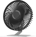 SLENPET USB Desk Fan - 6 Inch Ultra-Quiet Mini Fan with 4 Speeds & 90° Adjustment | Portable Silver Design for Home & Office