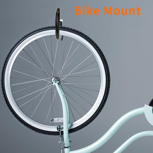 Febwind Heavy Duty Bike Hooks - 4 Pack Screw-In Bicycle Hangers for Garage Ceiling & Wall Storage | Black