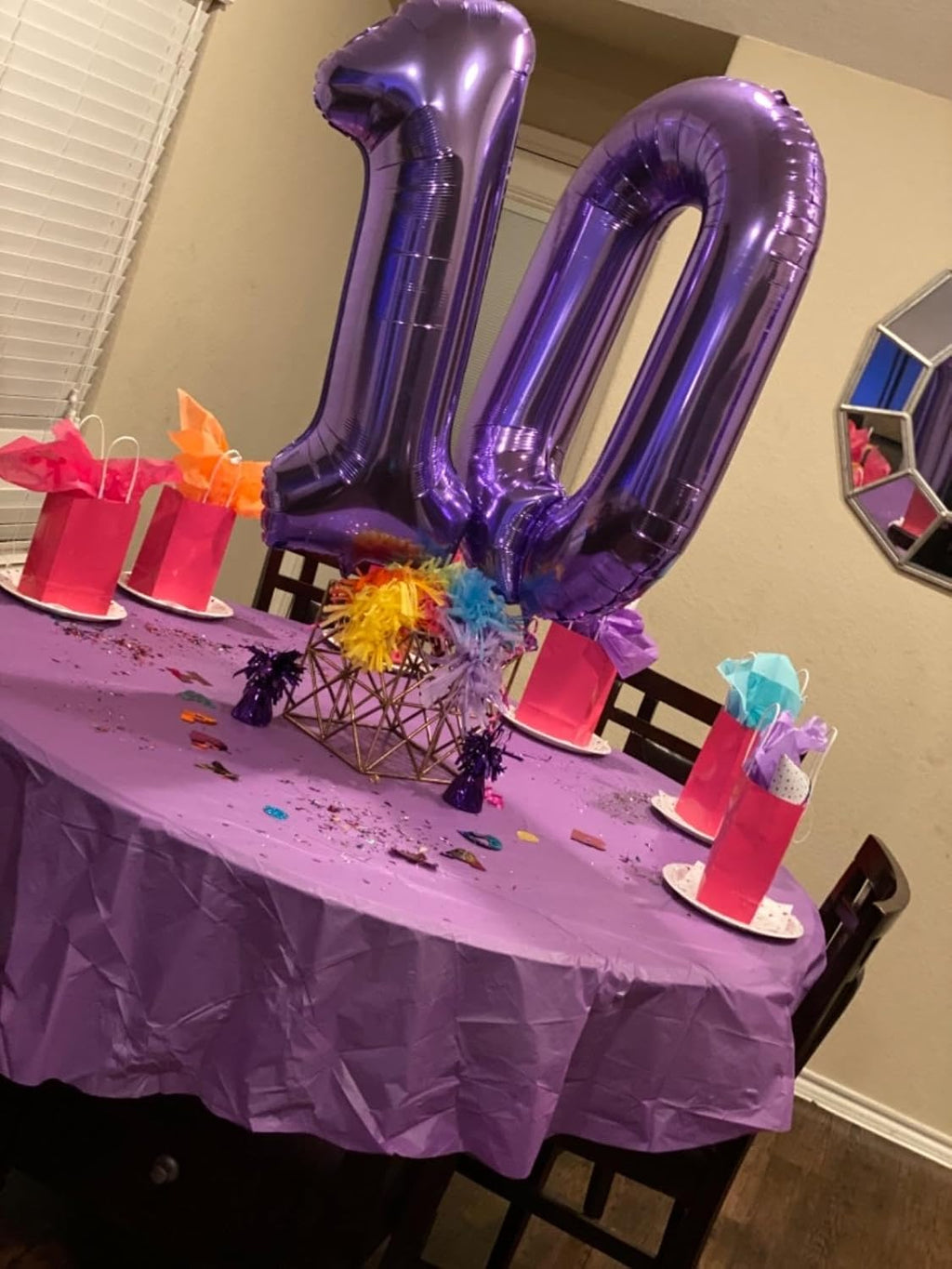 Number Balloons - 40 Inch Purple Balloons for 1st Birthday | Perfect for Baby Showers & Photo Shoots