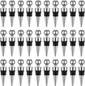 Wine Stoppers for Wine Bottles 30 Pcs Wine Bottle Stopper with Silicone Vacuum Wine Bottles Corks Reusable Wine Stopper for Bar, Holiday Party Suitable for Standard Bottle