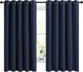 NICETOWN Blackout Curtains - Noise Reducing Thermal Insulated Drapes | 66 x 60 Inch, Navy, 2 Panels