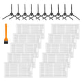 ilovelife Replacement Filter & Brush Accessories Compatible with ILIFE V3s, V3s pro, V5s, V5s pro Robot Vacuum Cleaner, 10 Filters + 10 Side Brushes
