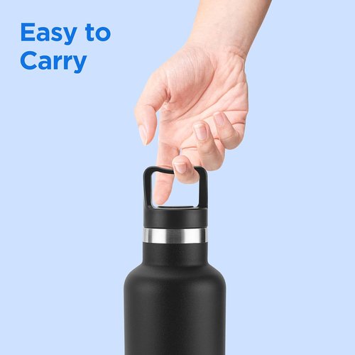 Milton 24 oz Stainless Steel Insulated Water Bottle - Leakproof, Double-Walled Flask for Hot & Cold Beverages | Travel Friendly, Dishwasher Safe
