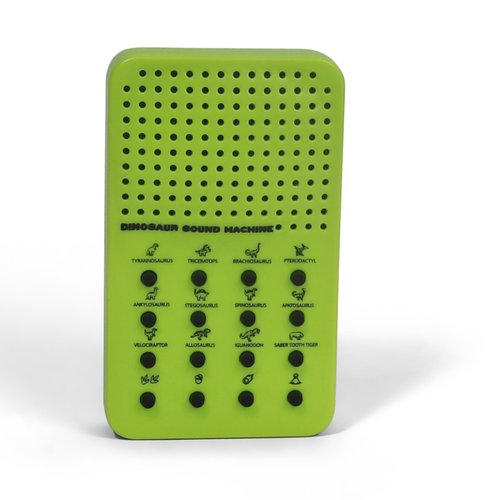 Dinosaur Noisemaker with 16 Sounds, Roars, Stomps, Screeches and Dino Noises, Portable Electronic Sound Maker Dinosaur Themed Sound Board for Kids with 16 Effects, Birthday Noise Maker Toy Gift