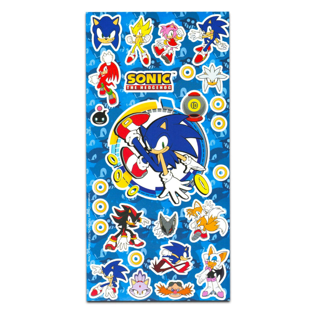 Sonic The Hedgehog Fleece Blanket Set - Bundle with Soft Video Game Blanket Plus Air Freshener, Stickers, More for Kids, Adults, Children | Cozy Sonic Fleece Blanket 45" x 60"