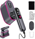Skiennix Portable Handheld Travel Steamer - 2-in-1 Iron & Steamer with LCD Display, 1200W Fast Heat-Up, 180ml Tank for 20 Min Wrinkle Removal