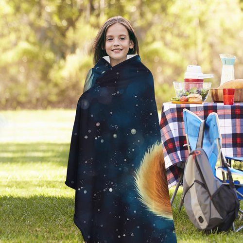 SARA NELL Duck Blanket, Cute Yellow Duck Swim on Magic Starry Sky Space Flannel Throw Blanket, Soft Plush Duck Gifts for Girls Boys, Kids Funny Ducks Prirt Birthday Ideas,60 in x 80 in