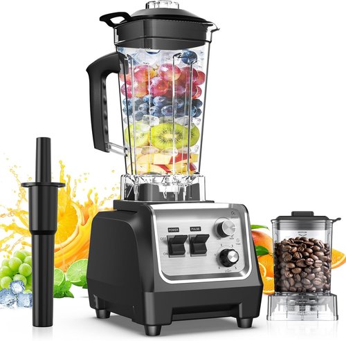 1800W High-Speed Blender by [Brand Name] - 70 oz Smoothie Maker with 20 oz Grinding Cup for Ice Crushing & Milkshakes