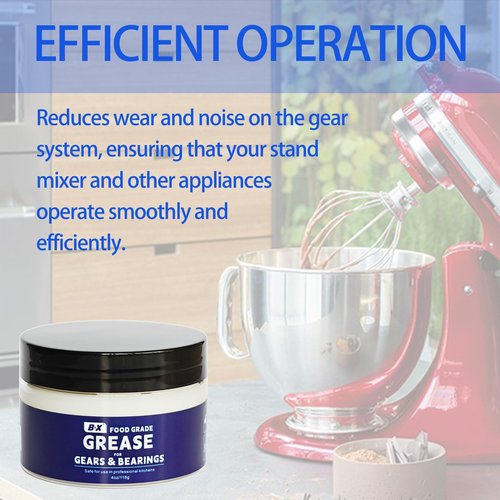 Food Grade Grease for Kitchen Stand Mixers - 4oz Lubricant to Maintain and Extend The Life of Your Food Machine