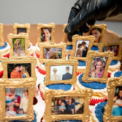 JJUNW Silicone Photo Frame Molds - 4 Pcs Baroque Style for Cake Decoration & Crafting