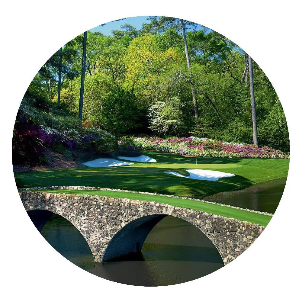 chenchenArt Augusta National Golf Course Wall Art - Augusta Golf Course 12th Hole Wall Art for Living Room Bedroom Bathroom Home Decorations Golf Art Canvas Prints Framed Ready to Hang(24''H x 36''W)
